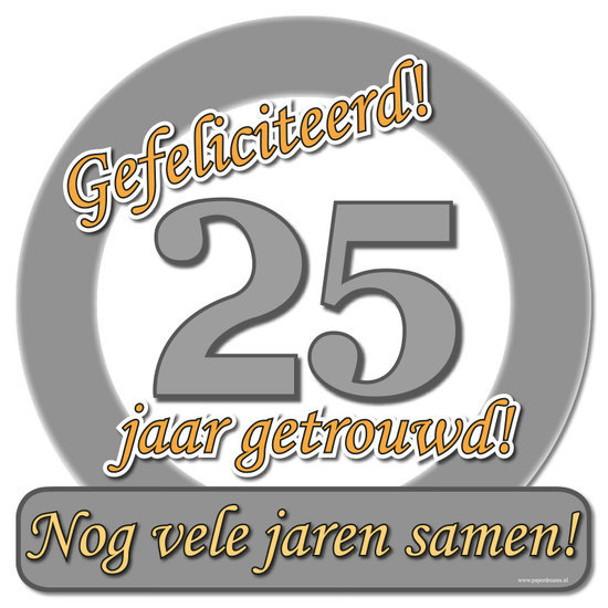 leer geloof betaling 25 JARIG HUWELIJK - de fopsjop - de grootste feestwinkel van Brabant - de  specialist voor al uw ballondecoraties